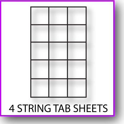 Printable 4-StringTab Sheet