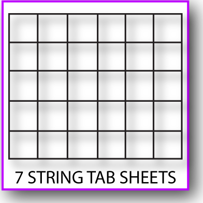 Printable 7-String Tab Sheet